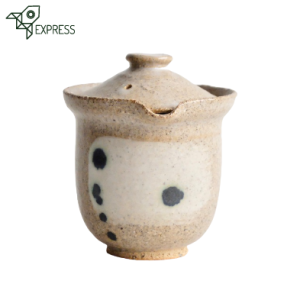 Théière artisanale française grès chamotté 140ml, style shiboridashi japonais fait main