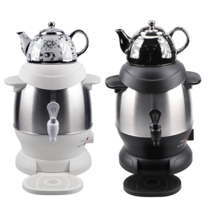 Samovar électrique 6L avec théière céramique 1L, bouilloire russe moderne à robinet