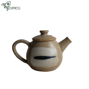 Théière artisanale grès chamotté 170ml, gong fu cha française, collection Long Jing