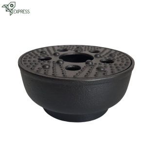 Réchaud fonte japonaise Iwachu, chauffe théière traditionnel artisanal noir 14cm
