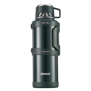 Thermos thé inox isotherme 1,6 à 3L, double paroi, panier infuseur amovible, portable randonnée