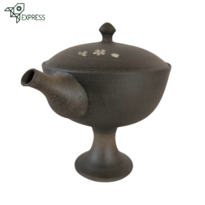 Hohin kyusu Tokoname argile 70ml, théière japonaise artisanale sur pied par Fujita Tokuta